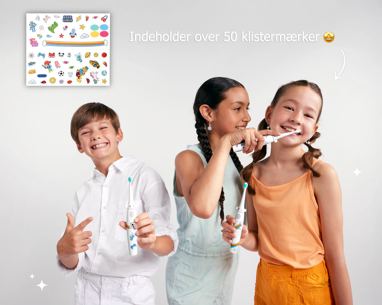 Snow Smile® elektrisk tandbørste til børn